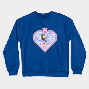 mom and son Crewneck Sweatshirt